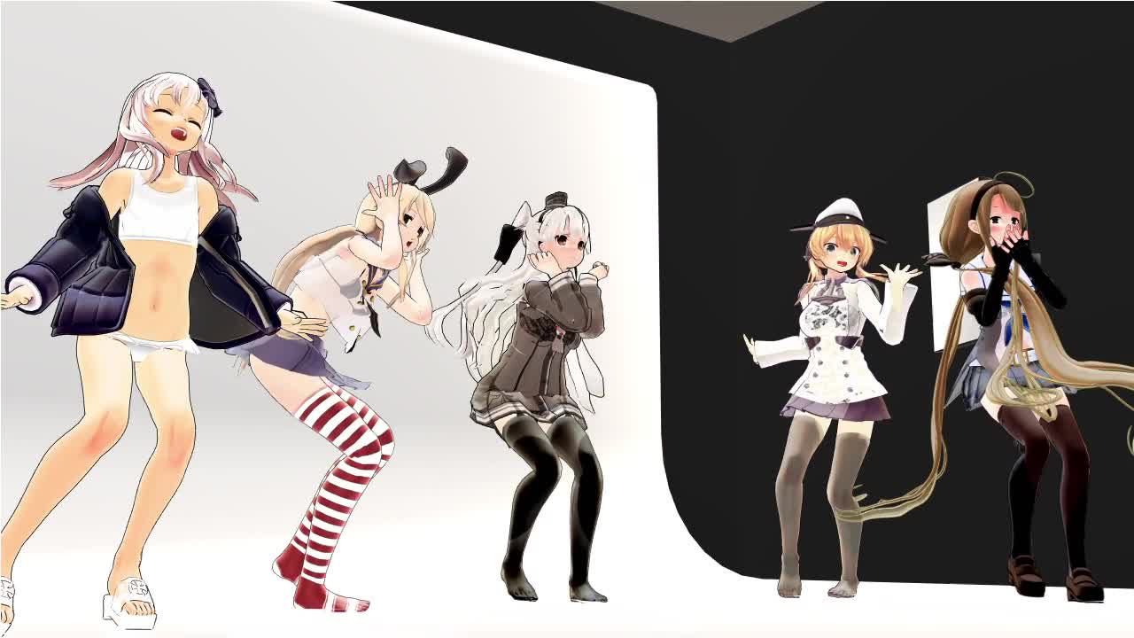 Iwara 艦これ娘で気まぐれメルシィ 俺の3dエロ動画