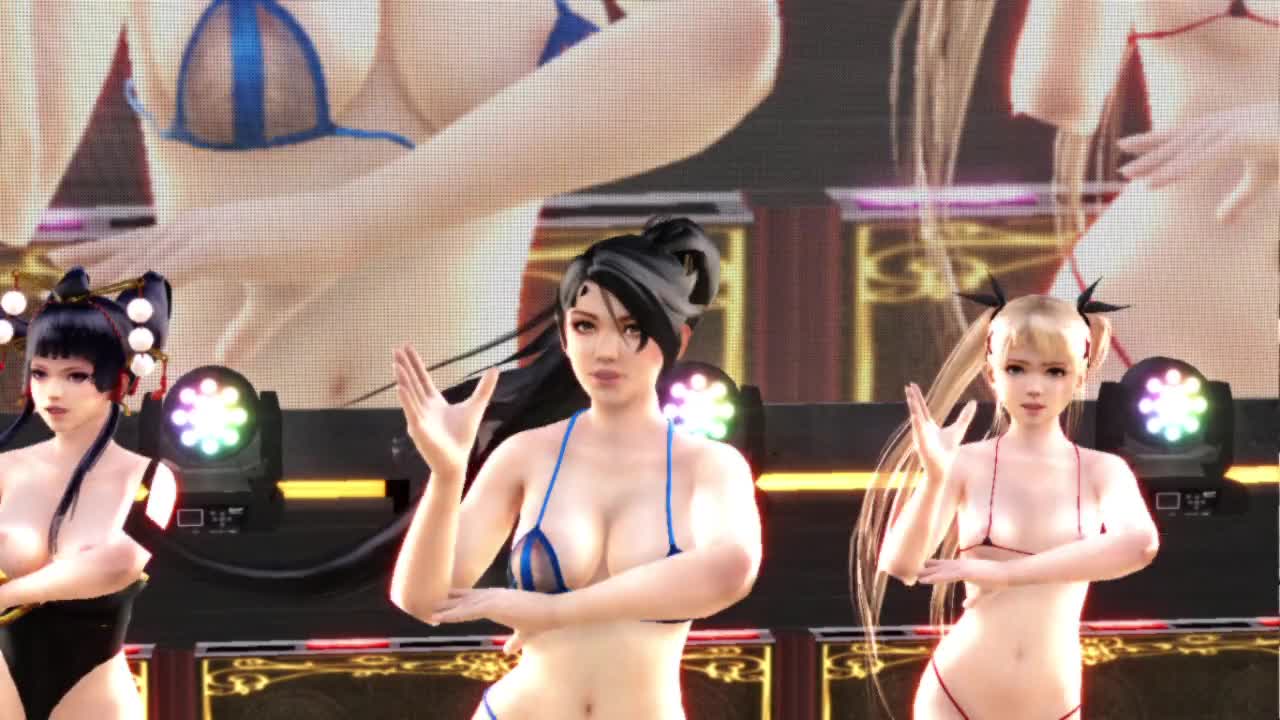 MMD]DOAで極楽浄土（胸チラだらけのライブ編）｜俺の3Dエロ動画