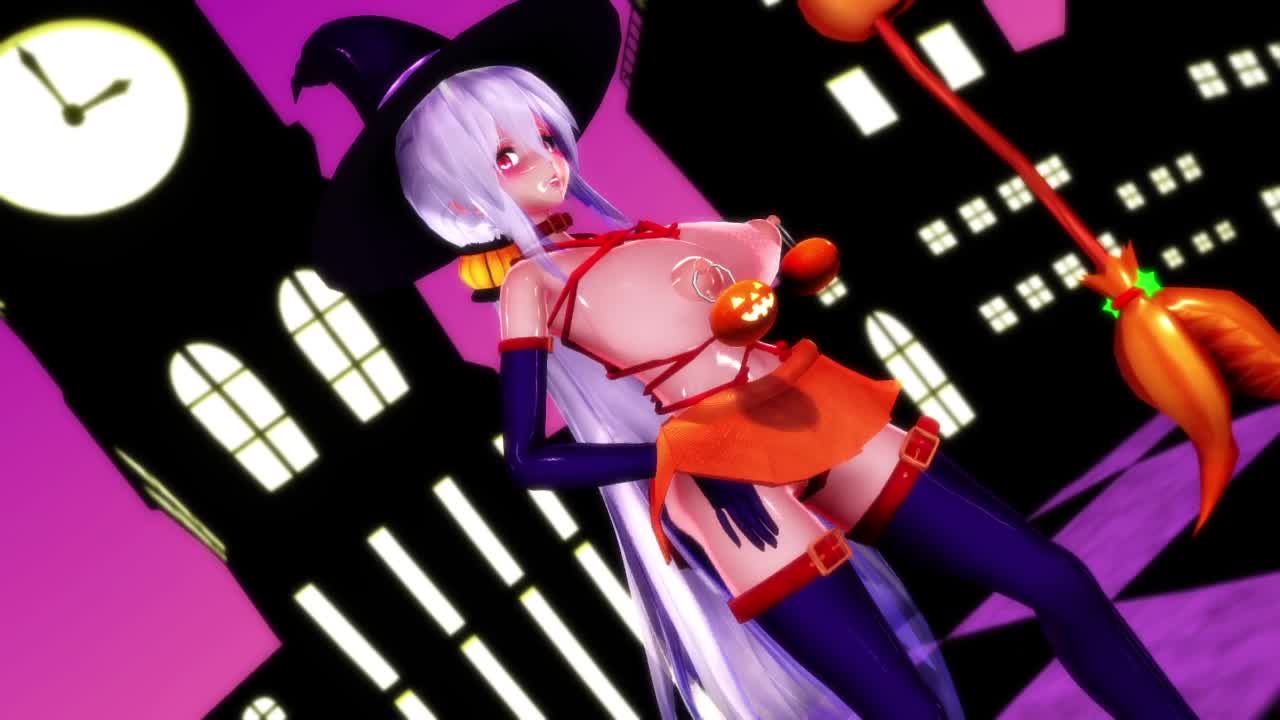 MMD】痴女でHappy Halloween【R-18】｜俺の3Dエロ動画