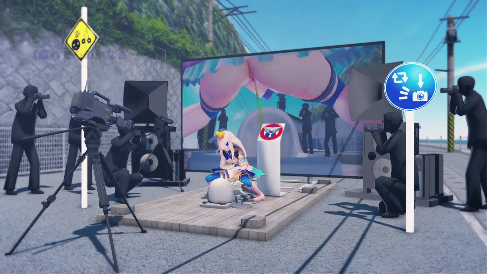 MMD】皇女の催眠公開放尿【リ◯・ヘ◯エスタ】｜俺の3Dエロ動画